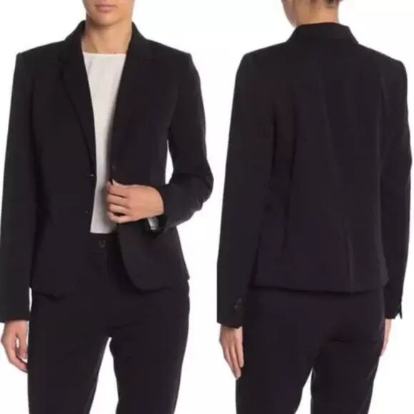 J. Crew Black Schoolboy Blazer Jacket Women's XXL Stretch Office Career Tailored - Picture 1 of 12